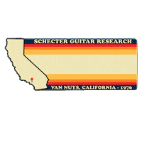 Guitar Player Sticker by Schecter Guitar Research