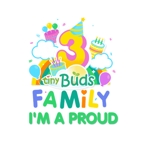 Tbfamyear3 Sticker by Tinybuds Baby