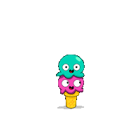 ice cream cone treat Sticker by YouTube Kids