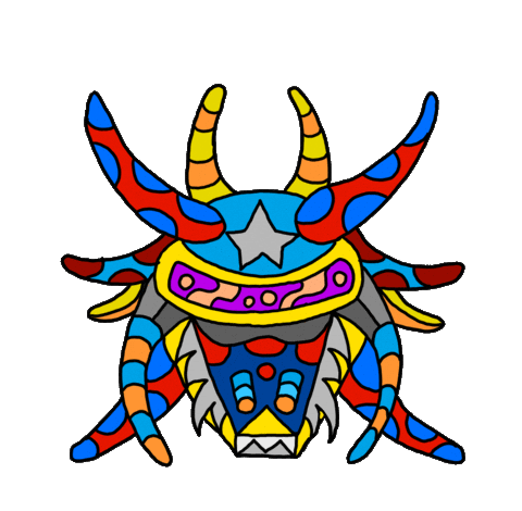 Puerto Rico Vejigante Sticker by MOYOGASH