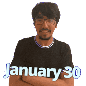 January 30 Sticker