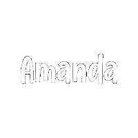 Amanda Sticker by Fresa Creativa