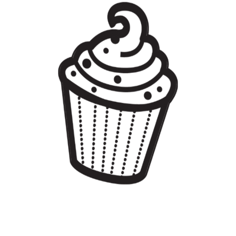 NiftyGiftsZA sweet cupcake bouncing treats Sticker