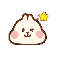 Wink Rabbit Sticker