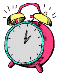 Reloj Despertador Sticker by Hogar&ando