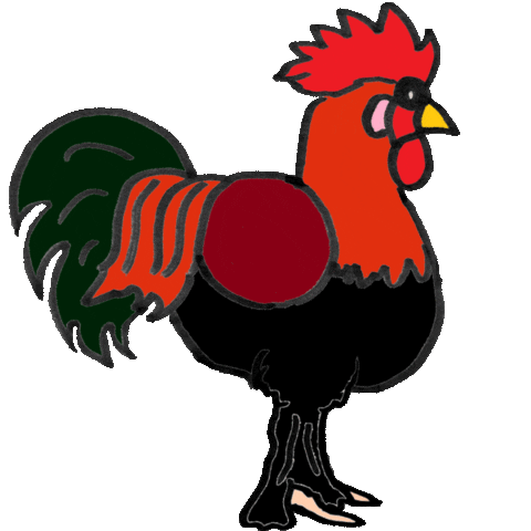 Hahn Redrooster Sticker