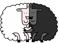 kekvonal animal kékvonal kék vonal Sticker