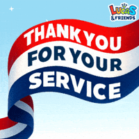 Flag Day Thank You GIF by Lucas and Friends by RV AppStudios