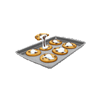 Hungry Chocolate Chip Sticker by Stuffed Puffs