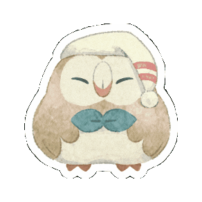 Sleepy Santa Hat Sticker by Pokémon