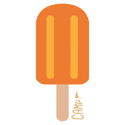summer orange Sticker by CAMP Collection