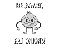 Onion Be Smart Sticker