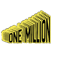 Follows One Million Sticker by Jennifer Greenhill