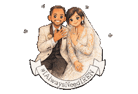 Couple Wedding Sticker