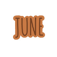 June Month Sticker