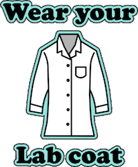 Lab Coat Sticker