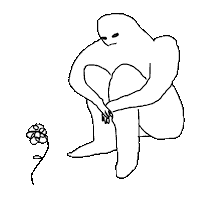 Hombrecitos_de_Sal flower waiting flor sit Sticker