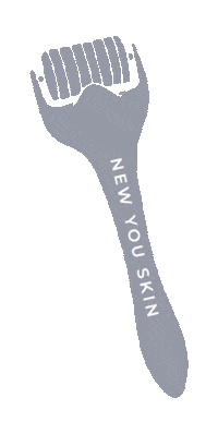 newyouskinandlaser skin home care derma roller skin needling Sticker
