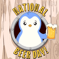 Celebration Drinking GIF by Pudgy Penguins
