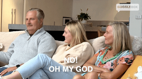 Oh My God No GIF by Gogglebox Australia