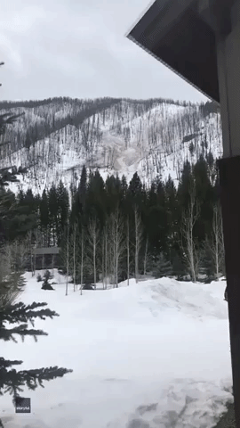 Avalanche Damages Homes in Ketchum, Idaho