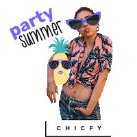 party fashion Sticker by Chicfy