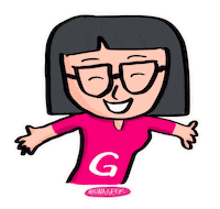 happy nerd Sticker by Una Geek