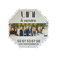 uniimmobilier uni caen uni immobilier Sticker