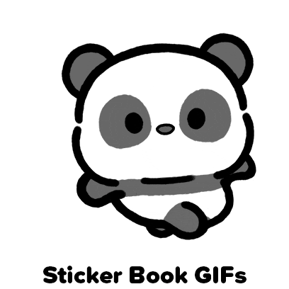 Panda Bear Dancing Sticker by Sticker Book iOS GIFs