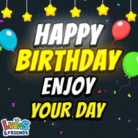 Happy Birthday GIF by Lucas and Friends by RV AppStudios