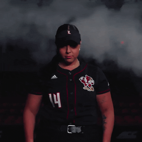 Celebration Softball GIF by Louisville Cardinals