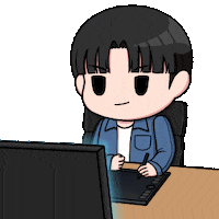 Illustration Working Sticker