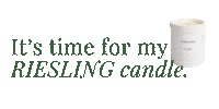 Candle Riesling Sticker by CUVÉE CANDLES