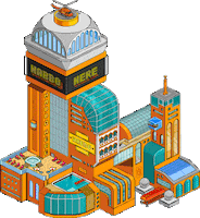 Waving Habbo Hotel Sticker