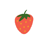 Strawberry Sticker by Freckle & Fern Ceramics