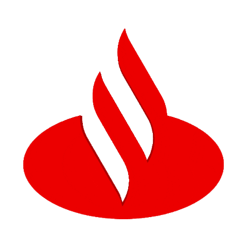 logo llama Sticker by Santander MKTD