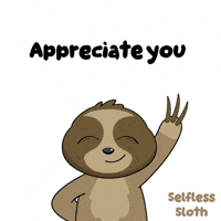 Sloth Appreciate You GIF by VeeFriends