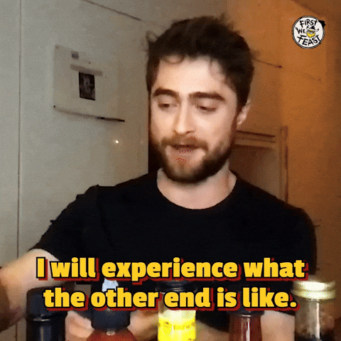 Daniel Radcliffe Hot Ones GIF by First We Feast