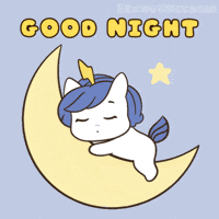 Rest Well Good Night GIF by Brave Unicorn