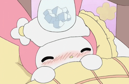 madit9921 giphyupload anime kawaii sick GIF
