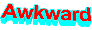 awkward text Sticker