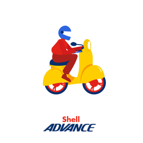 Shell-Advance Moto Sticker by Leandro Mello