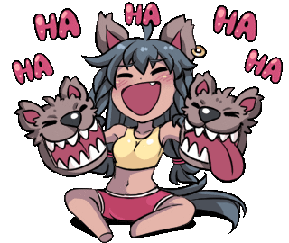 Monster Girl Lol Sticker by Jin