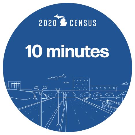 Census 2020 Countmein Sticker by Michigan Census