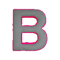 Missmatilda alphabet big letter b Sticker