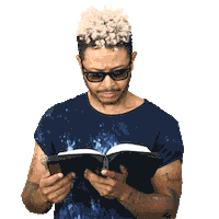 Confused Reading Sticker by BOBO
