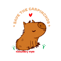 Carpincho Sticker by strawberrystyle
