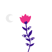 Illustration Flower Sticker