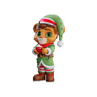 Party Christmas Sticker by Leo and Loona