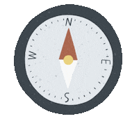 Scout Compass Sticker by Сойкин след